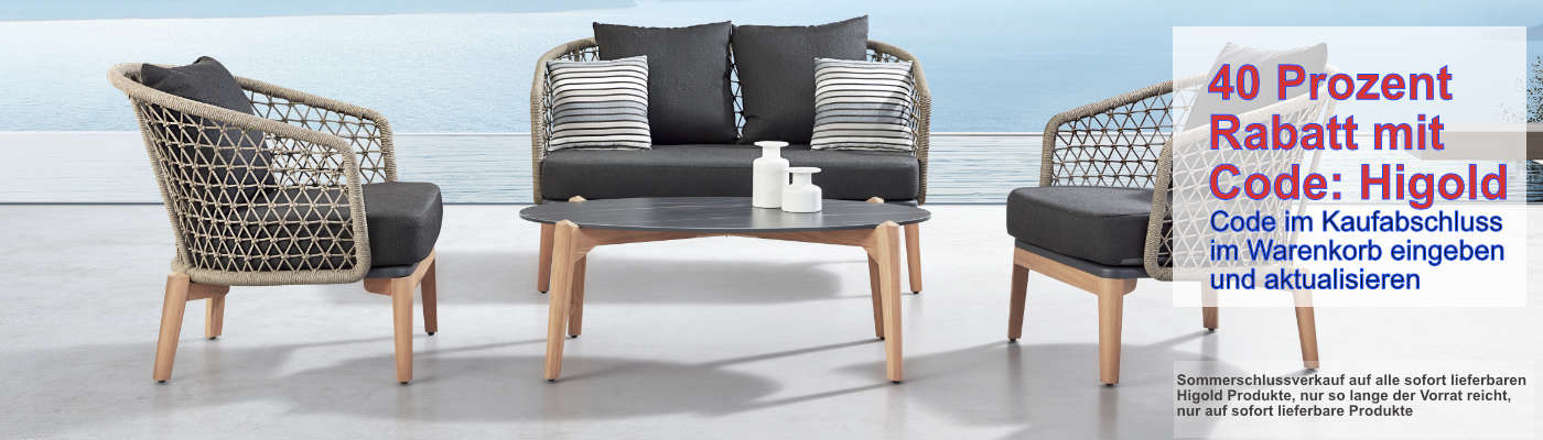 Higold Lounge Maple, design und Luxus für Ihre Terrasse