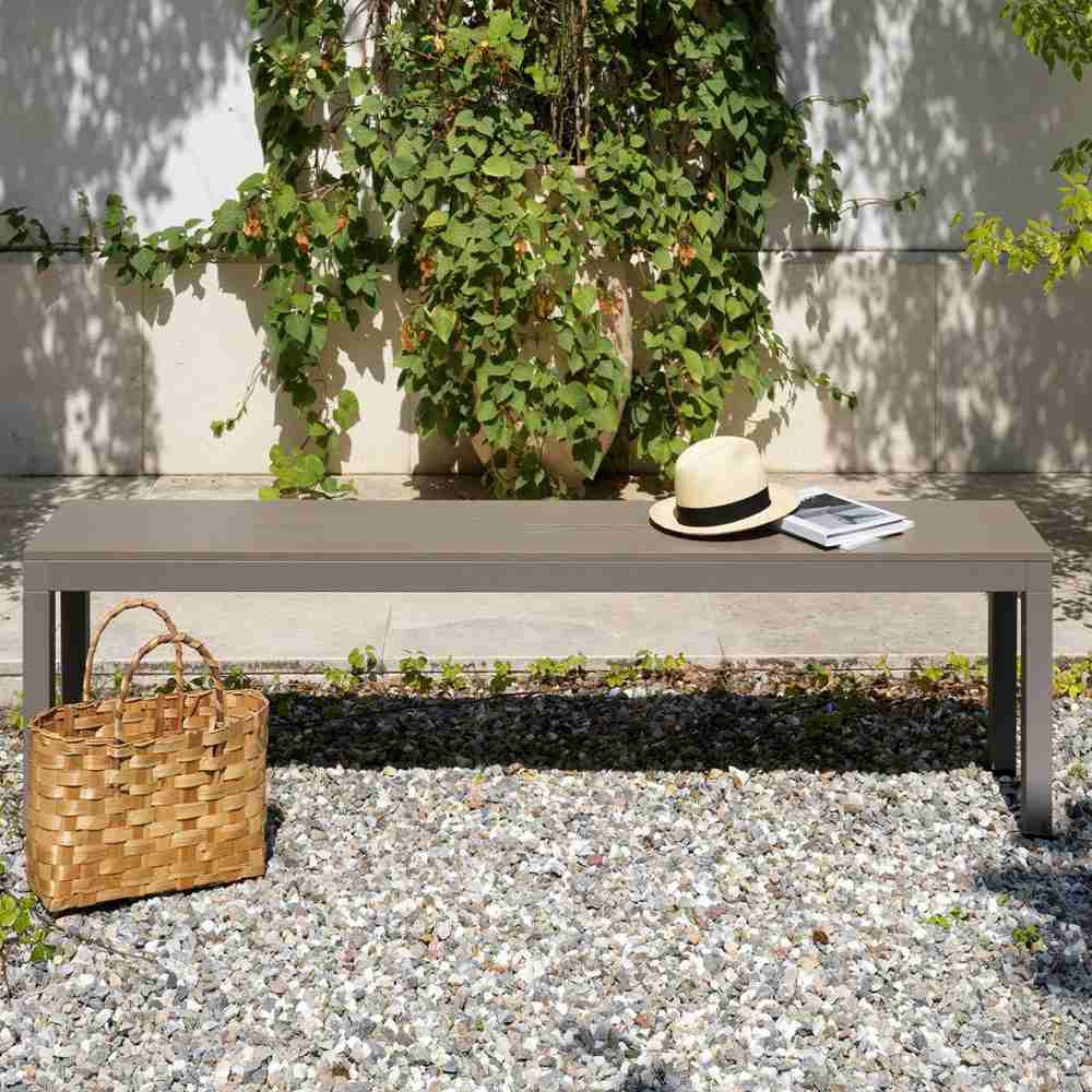 Gartenbank Rio aus Aluminium, perfekt für Terrasse und Garten
